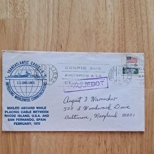 Transatlantic Cable First Day Cover
